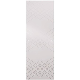 Delta 23-17/32 in. x 67-3/4 in. x 1/4 in. (6 mm) Frameless Sliding Shower Door Glass Panels in Argyle (For 44-48 in. Doors)