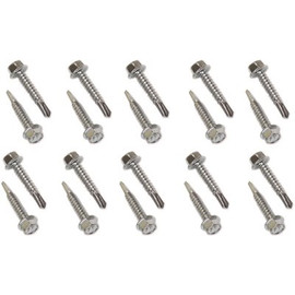 SNAP-LOC 1/4 in. x 1-1/4 in. Hex Metal Self-Driller Screws for E-Tracks (20-Pack)