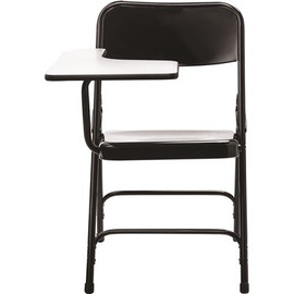 National Public Seating 5200 Series Black Tablet Arm 18-Gauge Steel Folding Chair Grey Nebula Right Arm Chair (2-Pack)