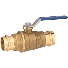 HOMEWERKS 1 in. Press x 1 in. Press Lead Free Brass Ball Valve