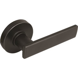 Defiant Westwood Matte Black Hall/Closet Door Lever with Round Rose