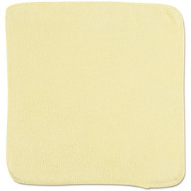 Rubbermaid Commercial Products 12 in. x 12 in. Yellow Light Commercial Microfiber Cloth (24-Pack)