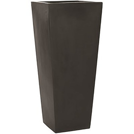 Vasesource Syrah 16 in. x 16 in. x 16 in. Opening Matte Black Round Bottom Fiberglass Planter