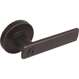 Defiant Westwood Aged Bronze Bed and Bath Door Handle with Round Rose