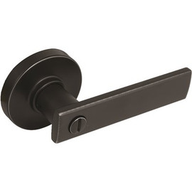 Defiant Westwood Matte Black Bed/Bath Door Handle with Round Rose