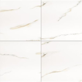 MSI Aria Bianco 24 in. x 24 in. Polished Porcelain Floor and Wall Tile (16 sq. ft. / case)