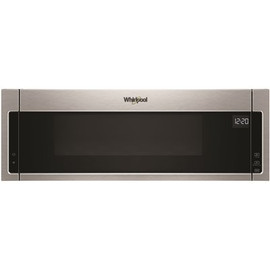 Whirlpool 1.1 cu. ft. Over the Range Low Profile Microwave Hood Combination in Stainless Steel