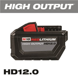 Milwaukee M18 18-Volt Lithium-Ion High Output 12.0Ah Battery Pack