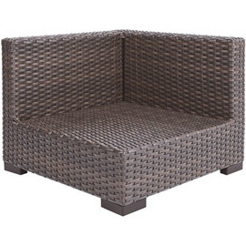 Hampton Bay Commercial Gray Wicker Left Arm, Right Arm or Corner Outdoor Sectional Chair