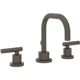 Symmons Modern 8 in. Widespread 2-Handle Bathroom Faucet with Drain Assembly in Matte Black