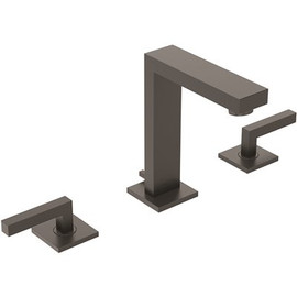 Symmons Duro 8 in. Widespread 2-Handle Bathroom Faucet with Pop-Up Drain Assembly in Matte Black