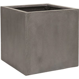 Vasesource 39 in. x 17 in. Black Tapered Square Fiber-Stone Planter/Pot