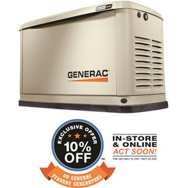 Generac Guardian 20,000-Watt (LP) / 17,000-Watt (NG) 3-Phase Air-Cooled Whole House Generator with Wi-Fi