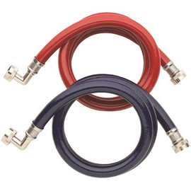 Homewerks Worldwide 3/4 in. FHT x 3/4 in. FHT x 72 in. High Efficiency Washing Machine Fill Hose Pair