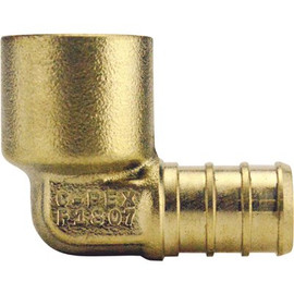 Apollo 1/2 in. Brass PEX-B x Female Solder 90-Degree Elbow