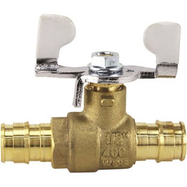 Apollo 1/2 in. Brass PEX-A Barb Ball Valve with Tee Handle