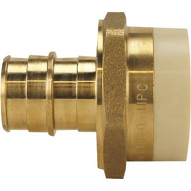 Apollo 3/4 in. Brass PEX-A Barb x 3/4 in. Schedule 40 PVC Straight Adapter