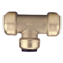 Tectite 3/4 in. IPS x 3/4 in. IPS x 3/4 in. CTS Brass Push-To-Connect Slip Tee