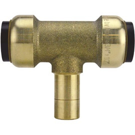 Tectite 3/4 in. Brass Push-To-Connect x 3/4 in. Brass Push-To-Connect x 3/4 in. CTS Street Outlet Tee