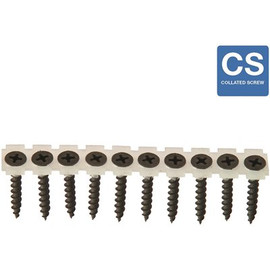 Grip-Rite #6 x 1-5/8 in. Coarse Phosphate-Plated Black Phillips Flat-Head Collated Drywall Screw (1000-Pack)