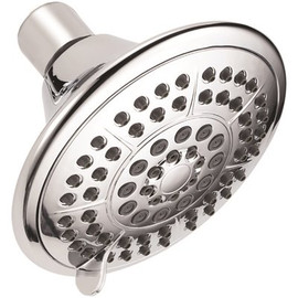 Delta 5-Spray Patterns 4.3 in. Wall Mount Fixed Shower Head in Chrome