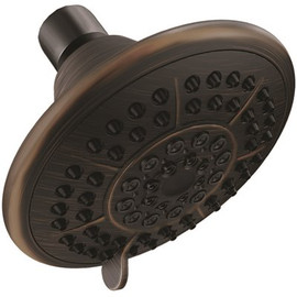 Delta 5-Spray Patterns 4.31 in. H Wall Mount Fixed Shower Head in Venetian Bronze