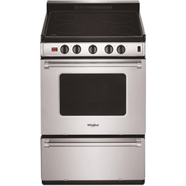 Whirlpool 2.96 cu. ft. Single Oven Electric Range with Upswept Spill Guard Cooktop in Stainless Steel