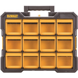 DEWALT 12-Compartment Small Parts Organizer Flip Bin