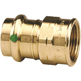 Viega ProPress 1 in. x 1 in. FPT Zero Lead Bronze Adapter Fitting (10-Pack)