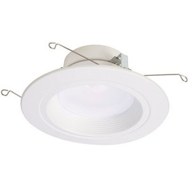 Halo RL56 Series 5/6 in. Daylight White Selectable CCT Integrated LED White Recessed Light with Baffle White Trim 1221 Lumens