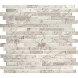 MSI Geometric Pastel Horizon 11.61 in. x 12.2 in. Textured Glass Stone Look Wall Tile (9.8 sq. ft./Case)