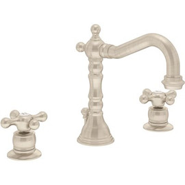 Symmons Carrington 8 in. Widespread 2-Handle Bathroom Faucet with Drain Assembly in Brushed Nickel