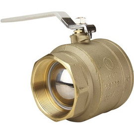 Apollo 4 in. Lead Free Brass FNPT x FNPT Full-Port Ball Valve