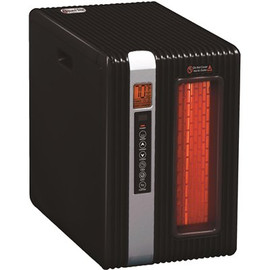 1,500-Watt Positive Thermal Coefficient Portable Electric Space Heater with Remote and Built-In Air Purifier