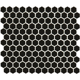 MSI Retro Nero Hexagon 10.35 in. x 11.93 in. Glossy Porcelain Patterned Look Floor and Wall Tile (12.9 sq. ft./Case) MSI Retro Nero Hexagon 10.35 in. x 11.93 in. Glossy Porcelain Patterned Look Floor and Wall Tile (12.9 sq. ft./Case)
