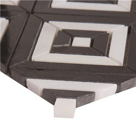 MSI Rhombix Nero 12 in. x 12 in. Polished Marble Look Floor and Wall Tile (10 sq. ft./Case) MSI Rhombix Nero 12 in. x 12 in. Polished Marble Look Floor and Wall Tile (10 sq. ft./Case)