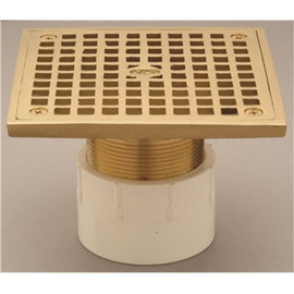 Zurn 5 in. Round General Purpose Floor Drain with Nickel Bronze Strainer