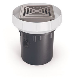 Zurn 5 in. ABS Slab on Grade Drain with Stainless Steel Strainer and 4 in. Outlet