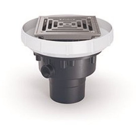 Zurn 6 in. ABS Slab on Grade with Stainless Steel Strainer and 2 in. x 3 in. Outlet Floor Drain