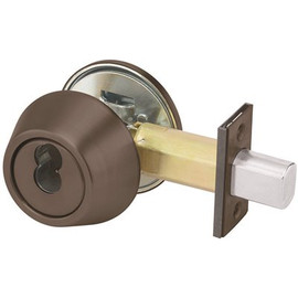 Yale Commercial Locks and Hardware D Series Dark Satin Bronze Deadbolt Cylinder by Cylinder SFIC Cylinder Prep Less Cylinder