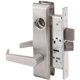 Yale Less Cylinder, Escutcheon Plate, Dormitory with Deadbolt Mortise Handleset