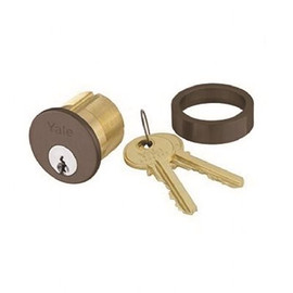 Yale Dark Satin Bronze Para Keyway Rim Cylinder for Door Handleset