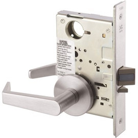 Yale Rose Satin Chrome Mortise Augusta Lever Entry Handleset