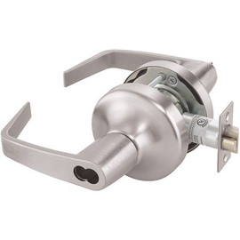 Yale Grade 1 Satin Chrome Entrance Function Cylindrical Handleset, SFIC Cylinder Prep, Less Cylinder