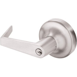 Yale Commercial Locks and Hardware Satin Chrome Classroom Exit Device Lever Handle Outside Trim