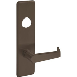 Yale Commercial Locks and Hardware Dark Bronze Painted Classroom Less Core Exit Device Lever Handle Outside Trim
