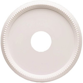 Hampton Bay 16 in. White Beaded Ceiling Medallion