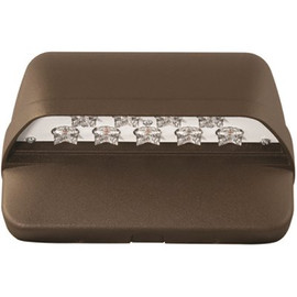 Hubbell Lighting LitePak 22-Watt Integrated LED Dark Bronze Outdoor Wall Pack Light with Photocontrol