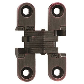 SOSS 3/8 in. x 1-11/16 in. Oil Rubbed Bronze Invisible Hinge (2-Pack)