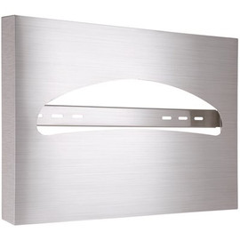 Alpine Industries Stainless Steel Brushed Half-Fold Toilet Seat Cover Dispenser